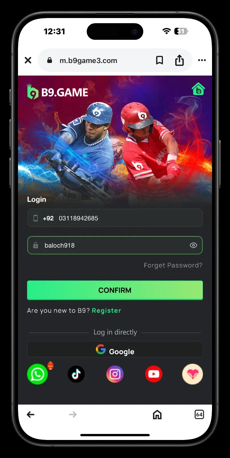 B9 Game Customer Support